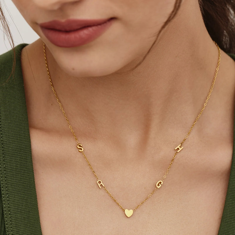 Collier Lettres Liées — vue 2