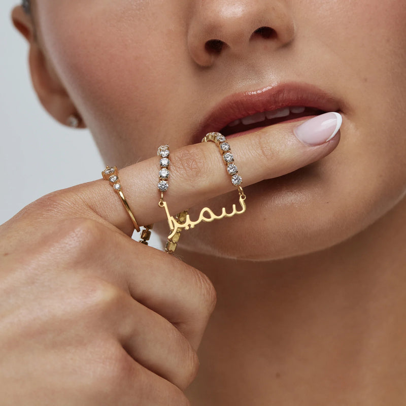 Collier Calligraphie Scintillante — vue 5