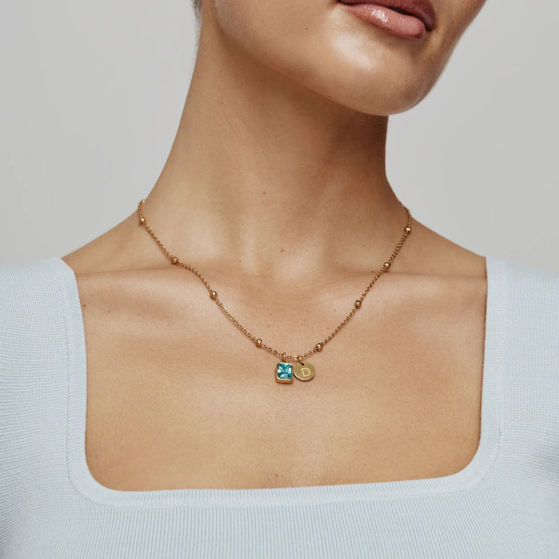 Collier Initiale Baguette — vue 5