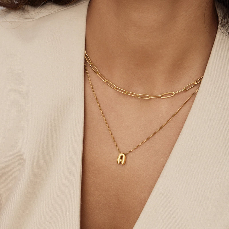 Collier Lettre Ronde — vue 2