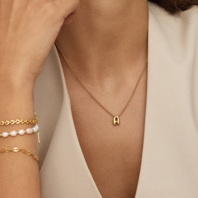 Collier Lettre Ronde — vue 5