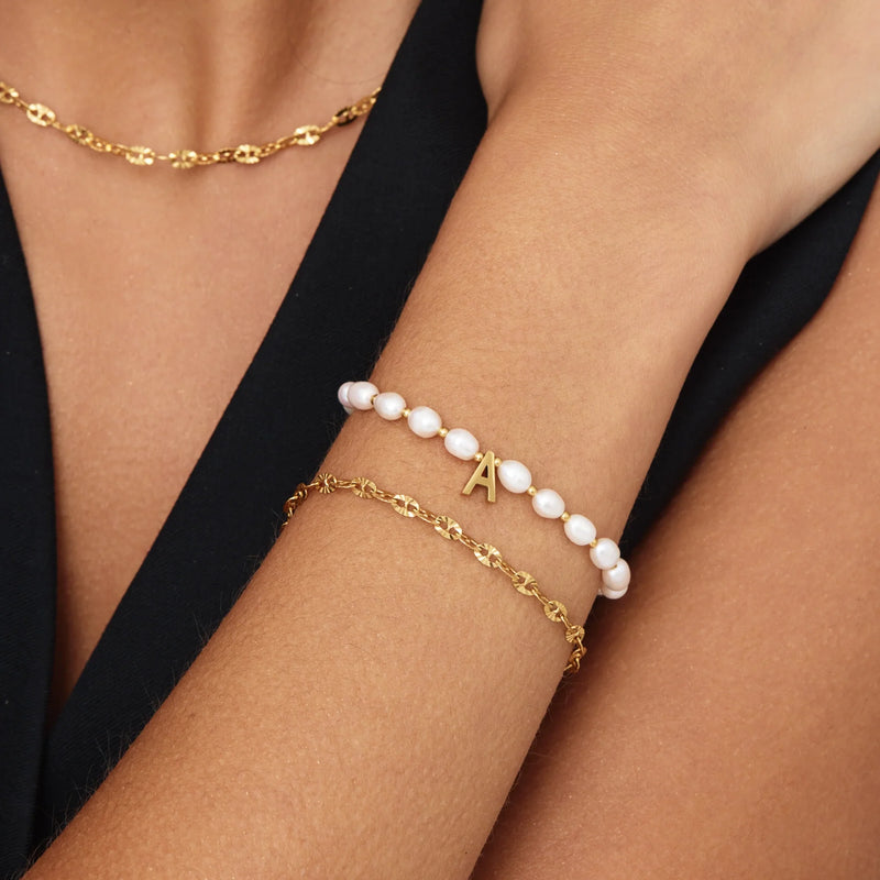 Bracelet Initiale Nacrée — vue 2