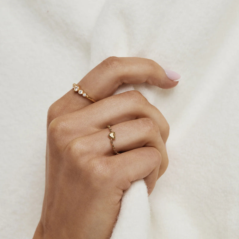 Bague Cœur Enchaîné — vue 3