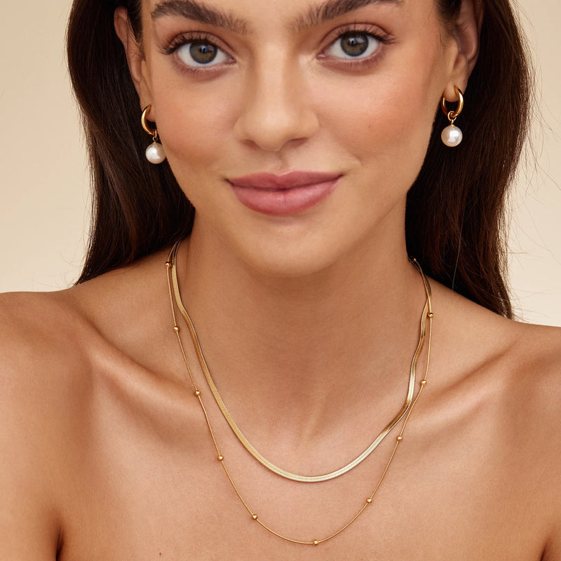 Collier Ruban Perlé — vue 2