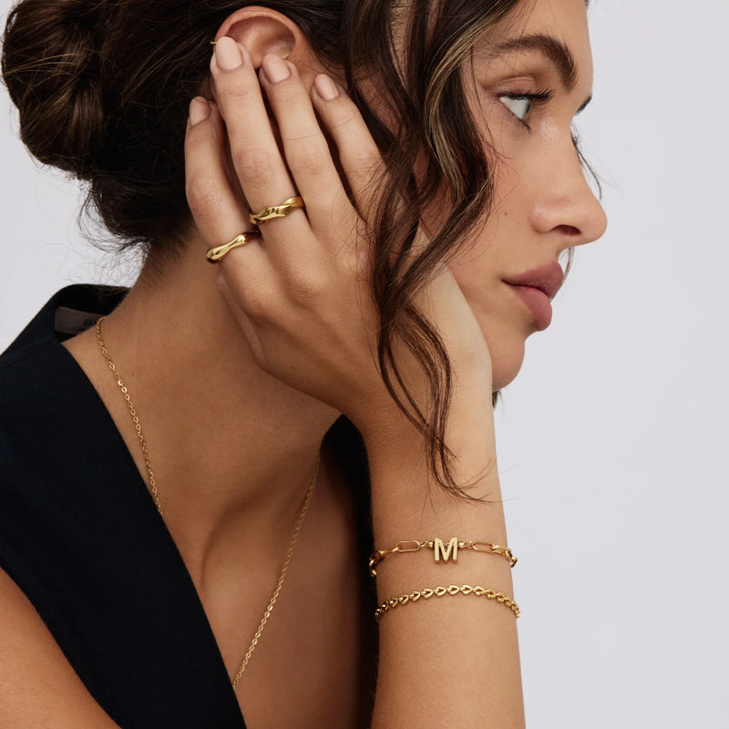 Bracelet Maillons Initiale — vue 3