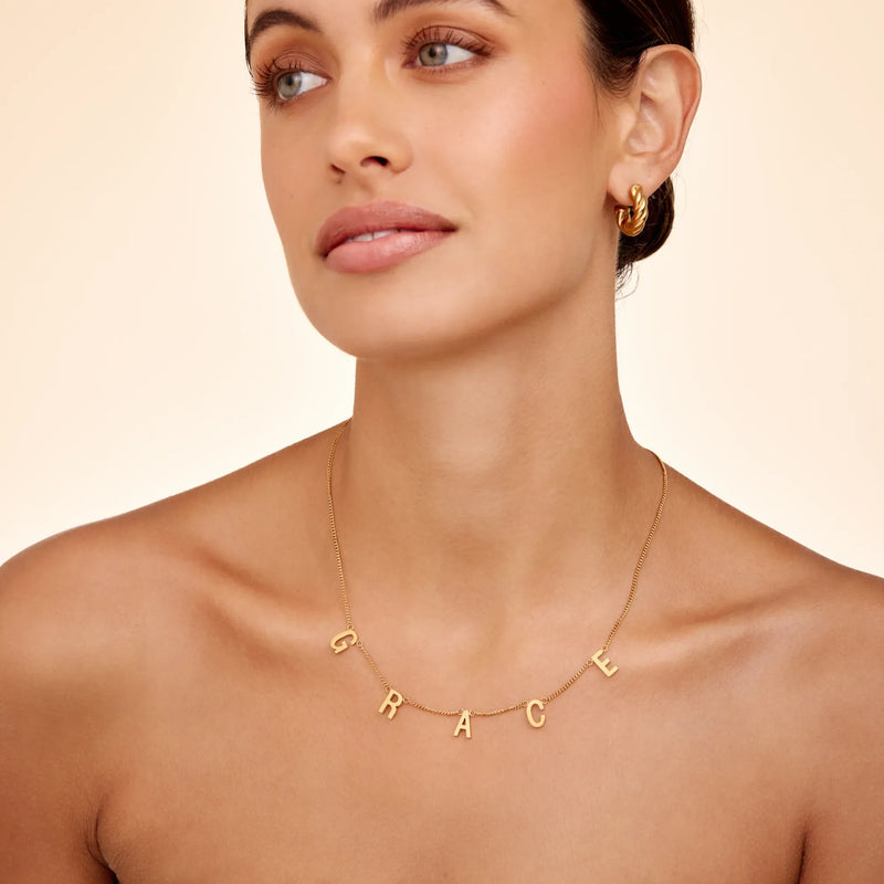 Collier Lettres Suspendues — vue 4