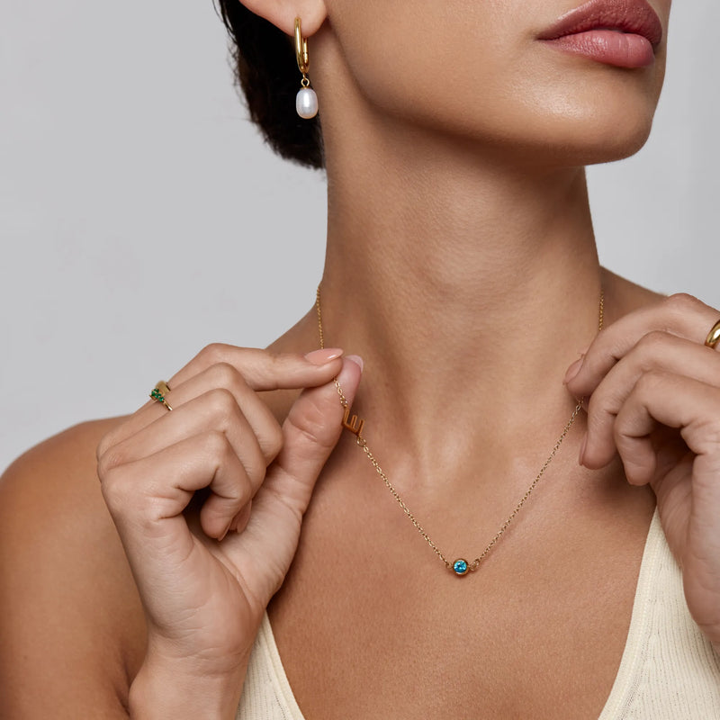 Collier Initiale Latérale — vue 5