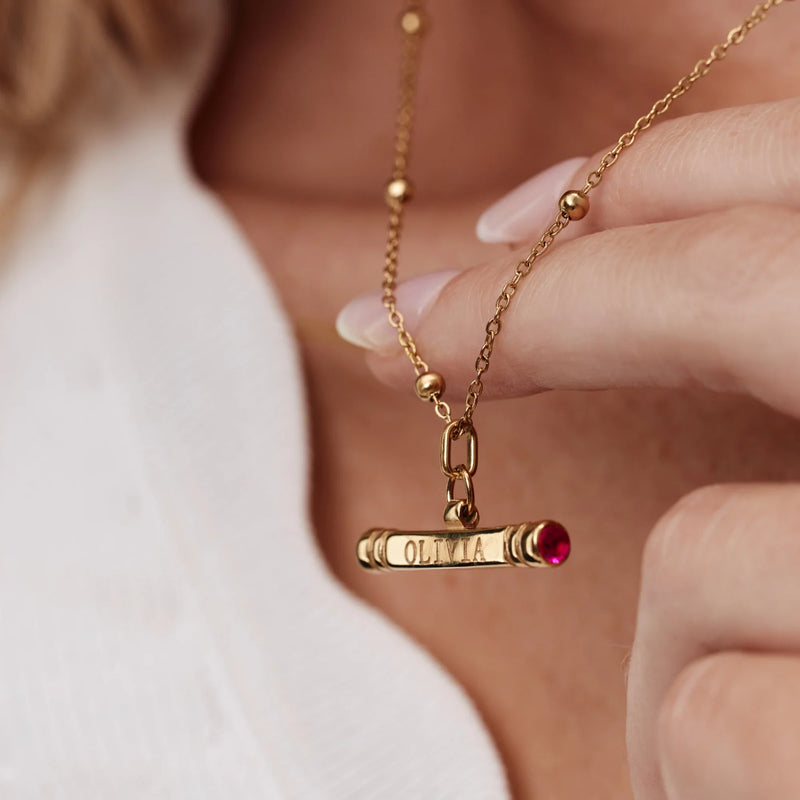 Collier Barre Précieuse — vue 4