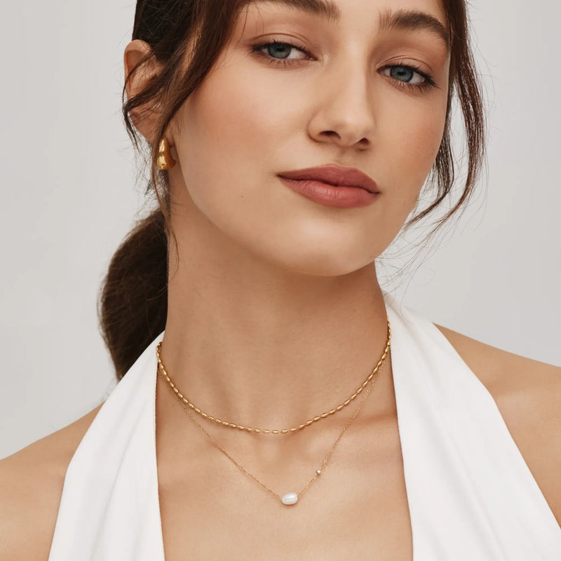 Collier Perle Solitaire — vue 4