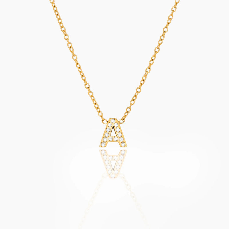 Collier Initiale Étincelante — vue 1