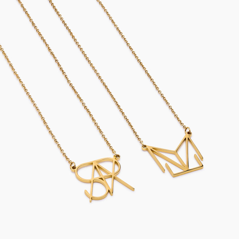 Collier Prénom Géométrique — vue 4