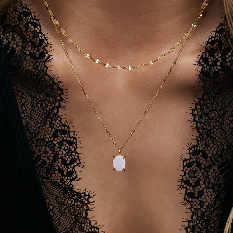 Collier Lueur Opaline — vue 4