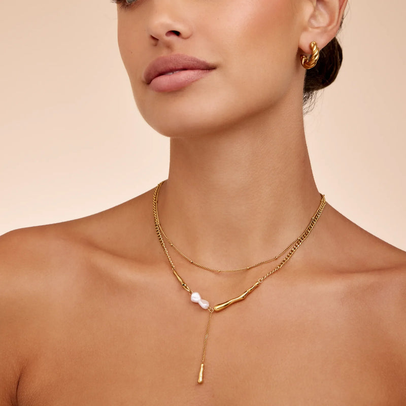 Collier Perles Asymétriques — vue 2