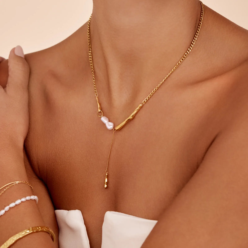 Collier Perles Asymétriques — vue 4