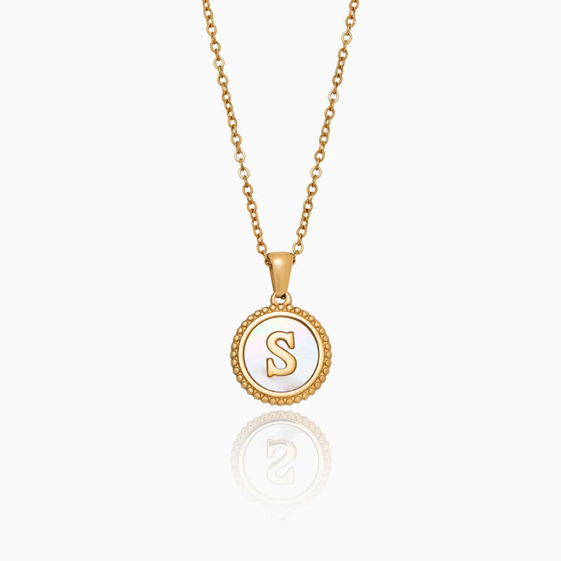 Collier Lettre Nacrée — vue 1