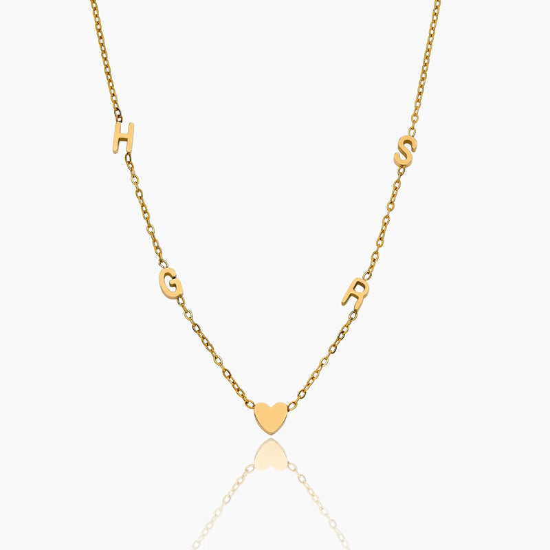 Collier Lettres Liées — vue 1