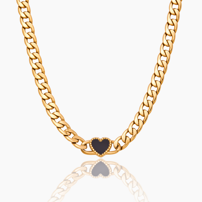 Collier Cœur Gourmette — vue 1