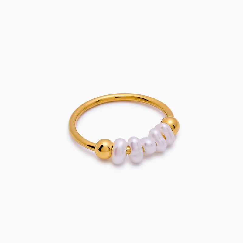 Bague Perles Alignées — vue 5