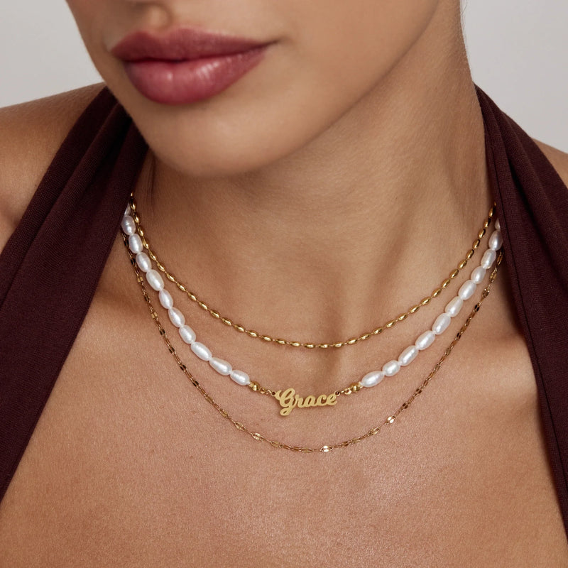 Collier Prénom Perlé — vue 3