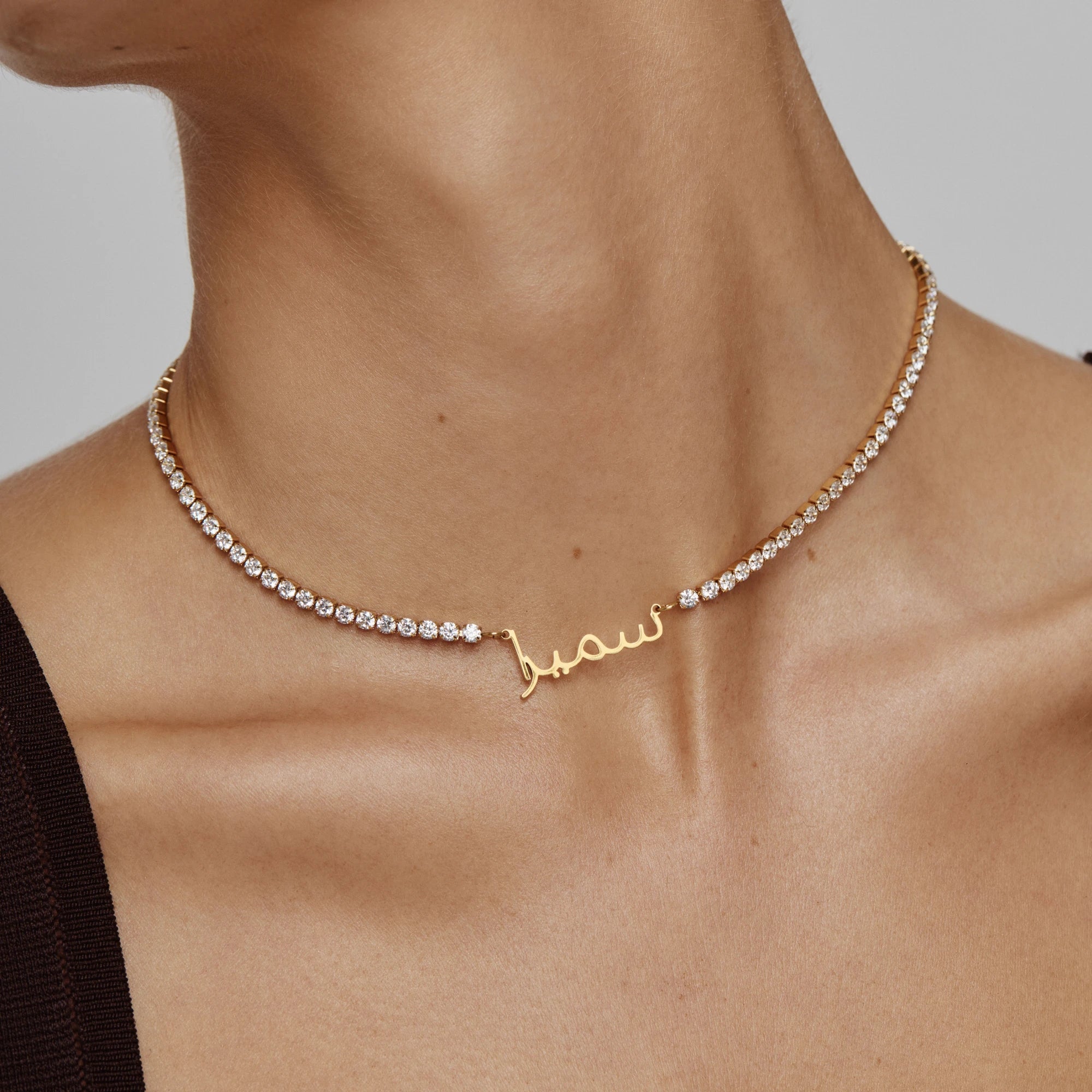 Collier Calligraphie Scintillante — vue 3