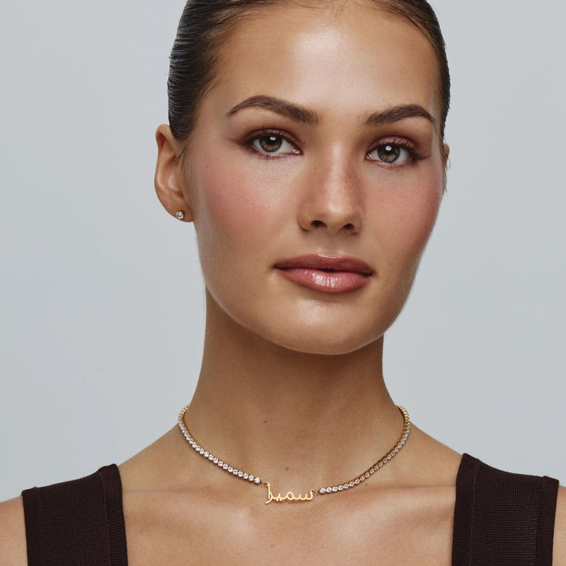 Collier Calligraphie Scintillante — vue 6