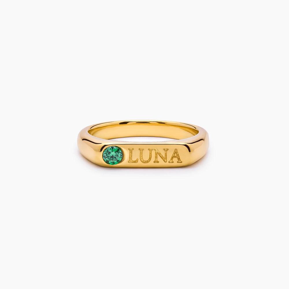 Bague Souvenir Gravé — vue 1