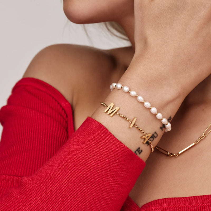 Bracelet Lettres Suspendues — vue 4