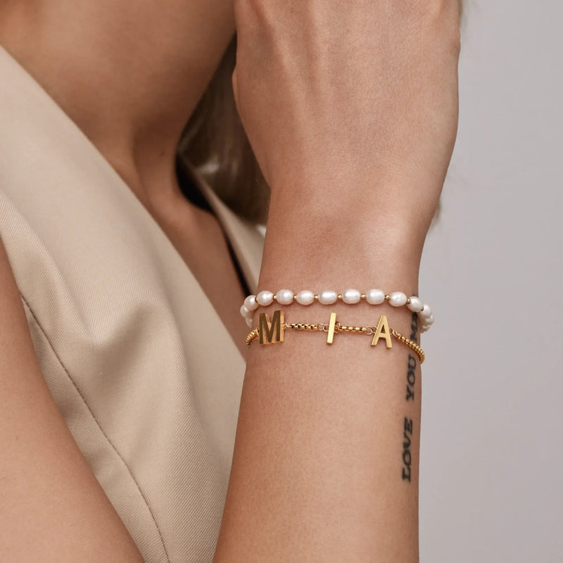 Bracelet Lettres Suspendues — vue 2