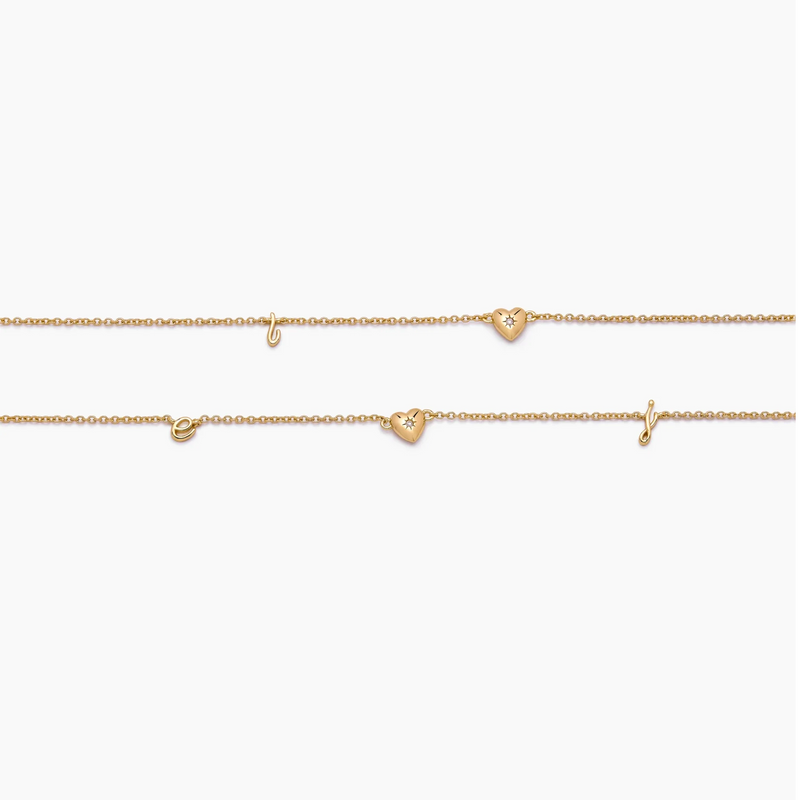 Collier Lettres Cursives — vue 4