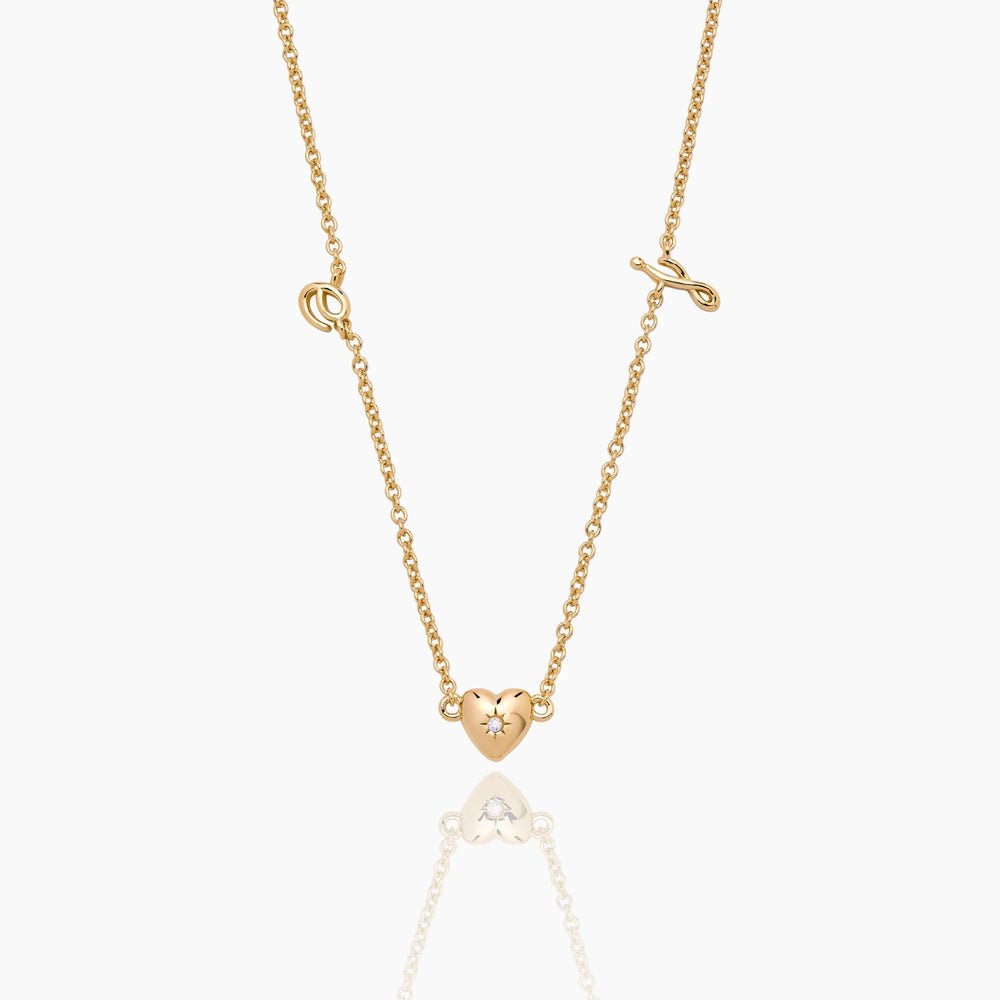 Collier Lettres Cursives — vue 1