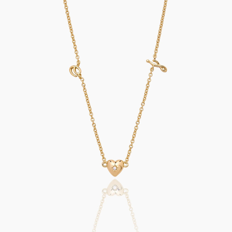 Collier Lettres Cursives — vue 1