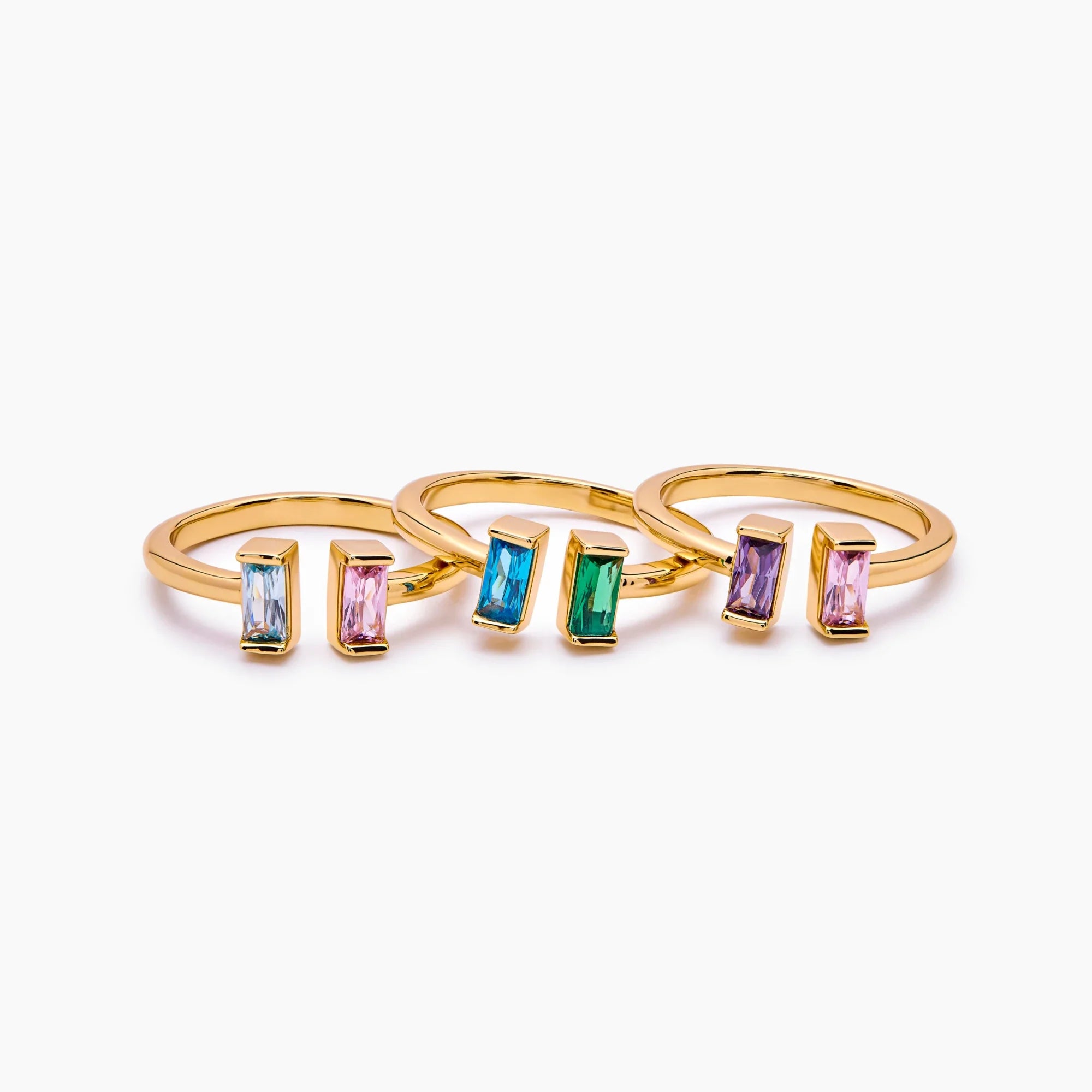 Bague Baguettes Jumelles — vue 7