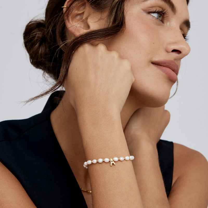 Bracelet Initiale Nacrée — vue 3