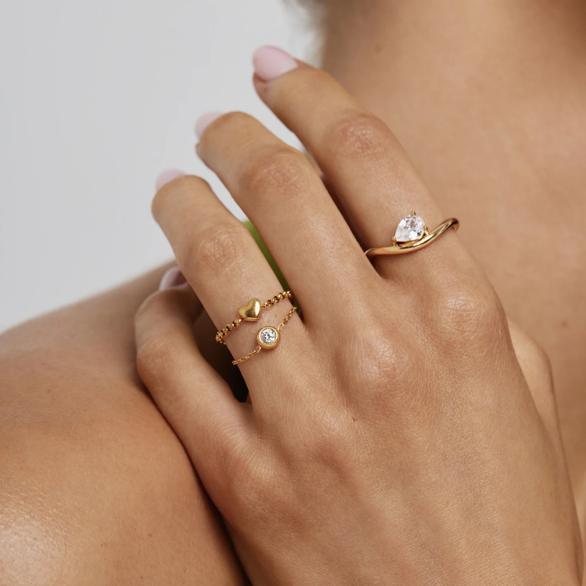 Bague Cœur Enchaîné — vue 4