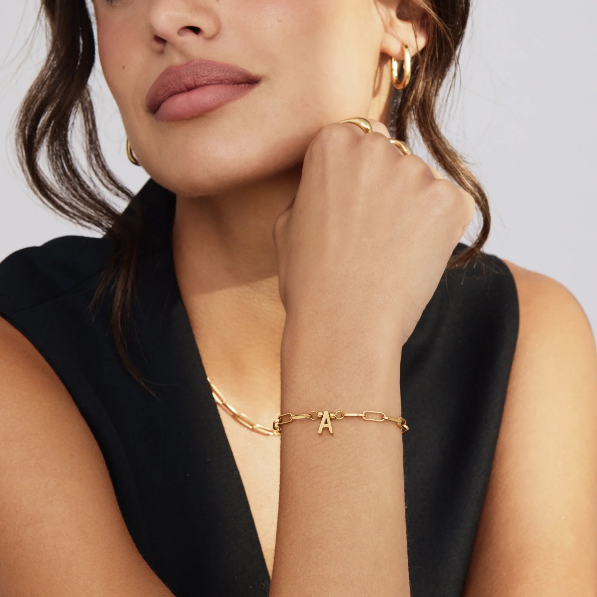 Bracelet Maillons Initiale — vue 5