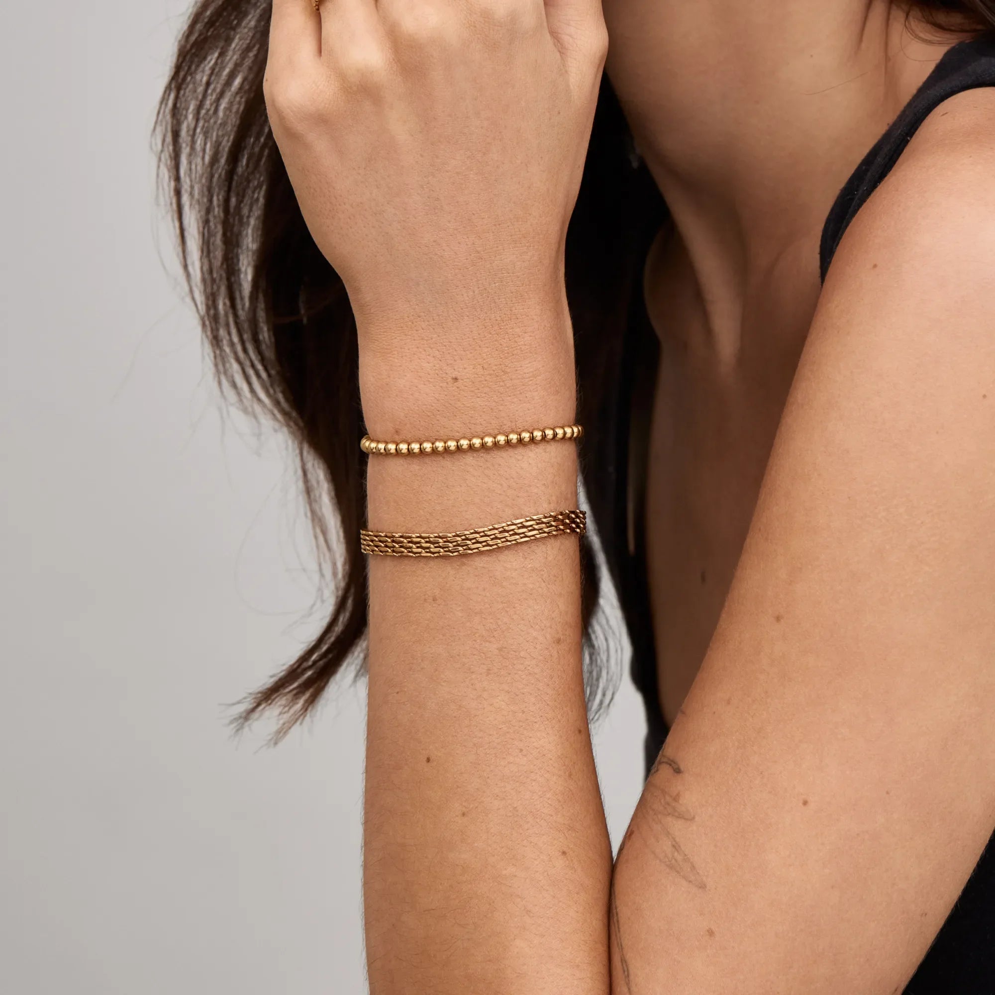 Bracelet Perles Polies — vue 3