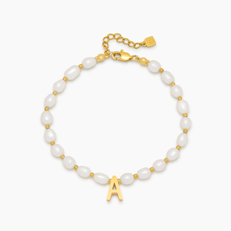 Bracelet Initiale Nacrée — vue 1