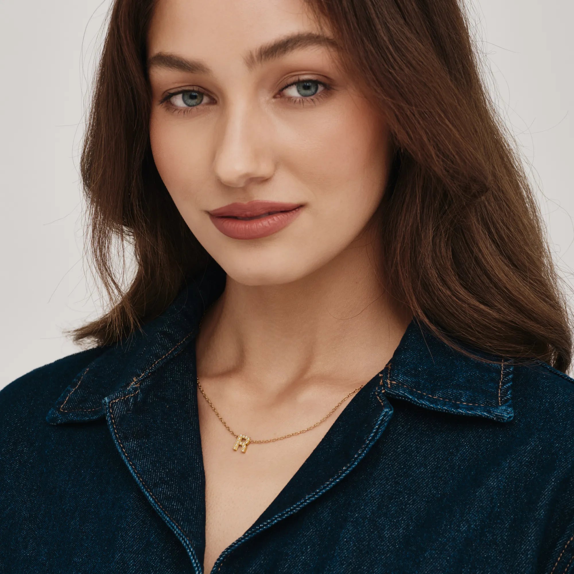 Collier Initiale Étincelante — vue 7