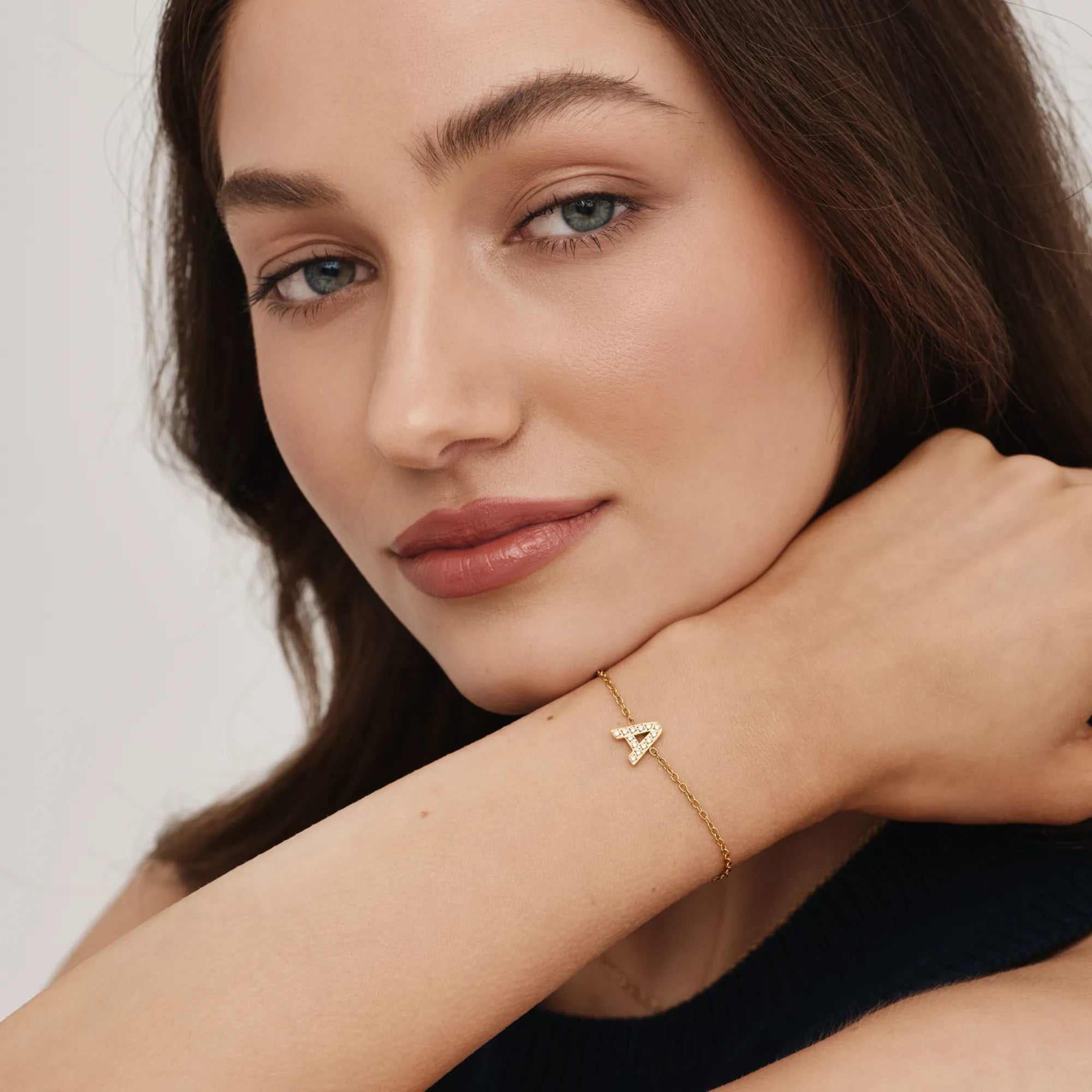 Bracelet Initiale Étincelante — vue 2