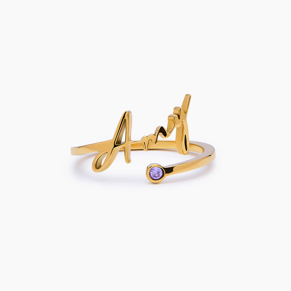 Bague Signature Ouverte — vue 1