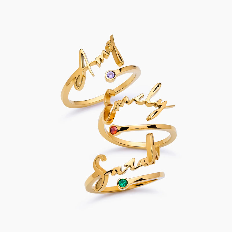 Bague Signature Ouverte — vue 6