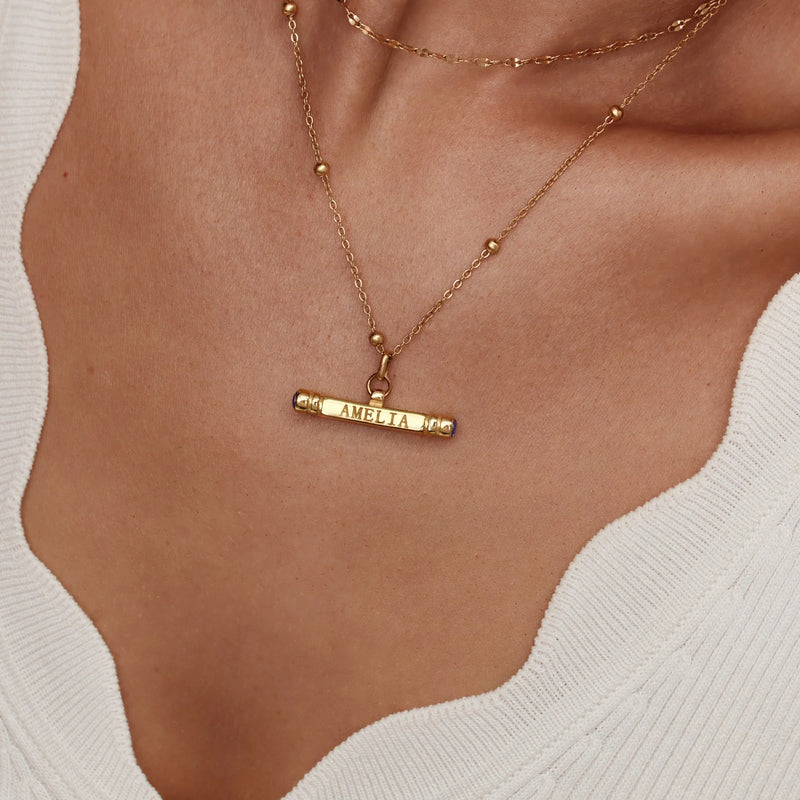 Collier Barre Précieuse — vue 2