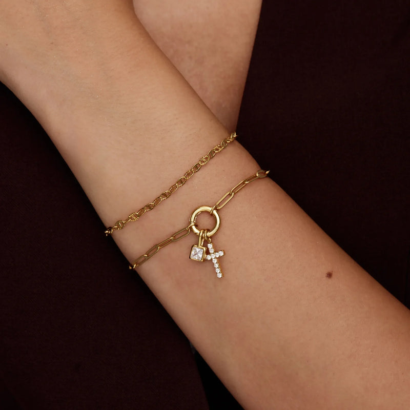 Bracelet Croix Suspendue — vue 2