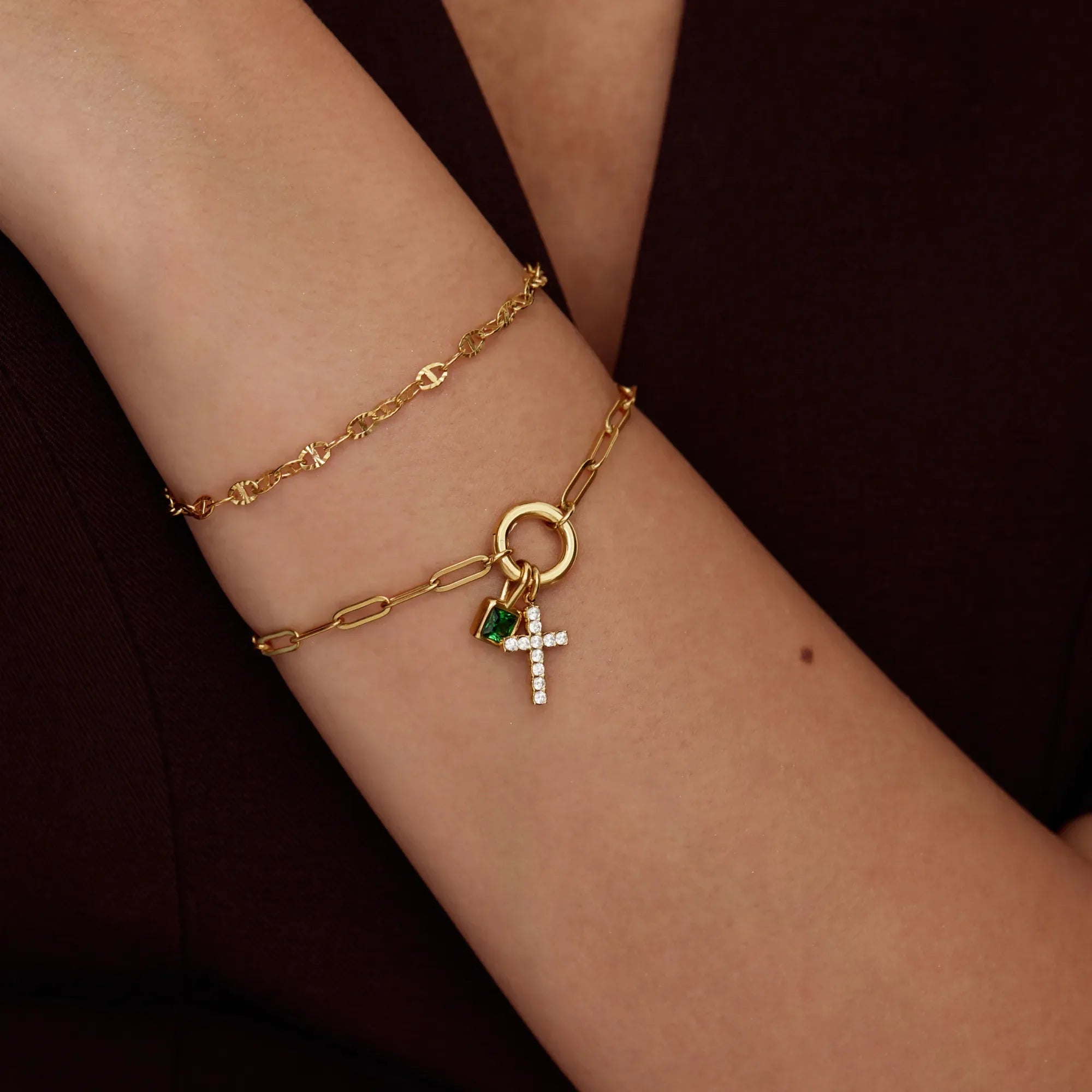 Bracelet Croix Suspendue — vue 4