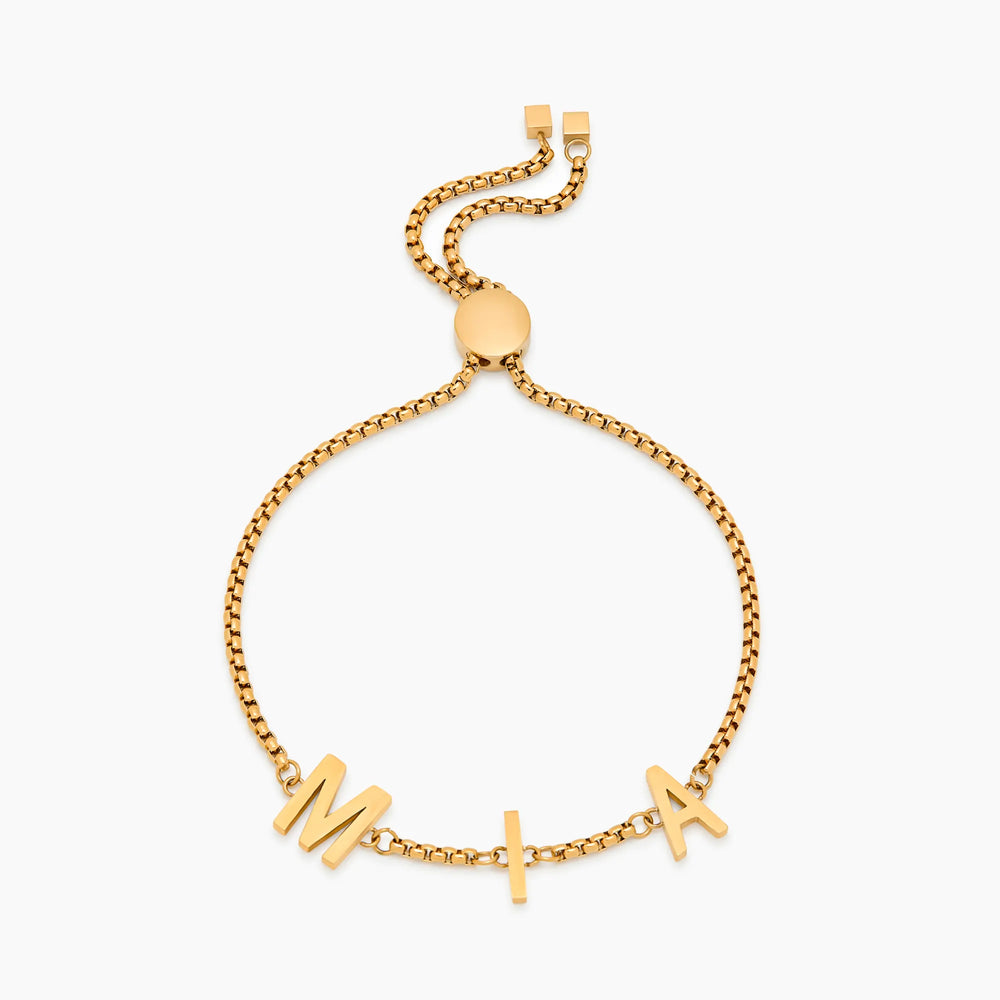 Bracelet Lettres Suspendues — vue 1