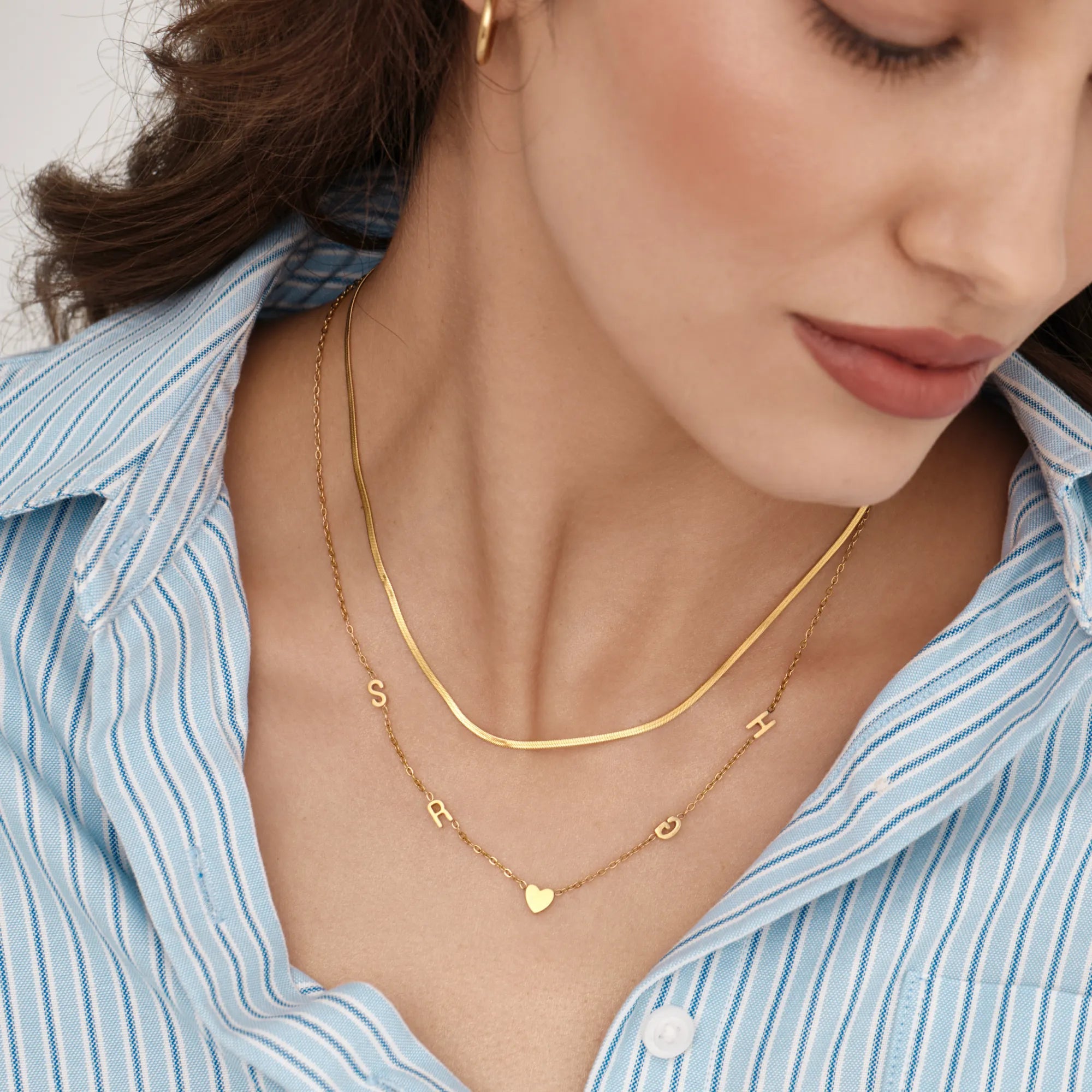 Collier Lettres Liées — vue 7