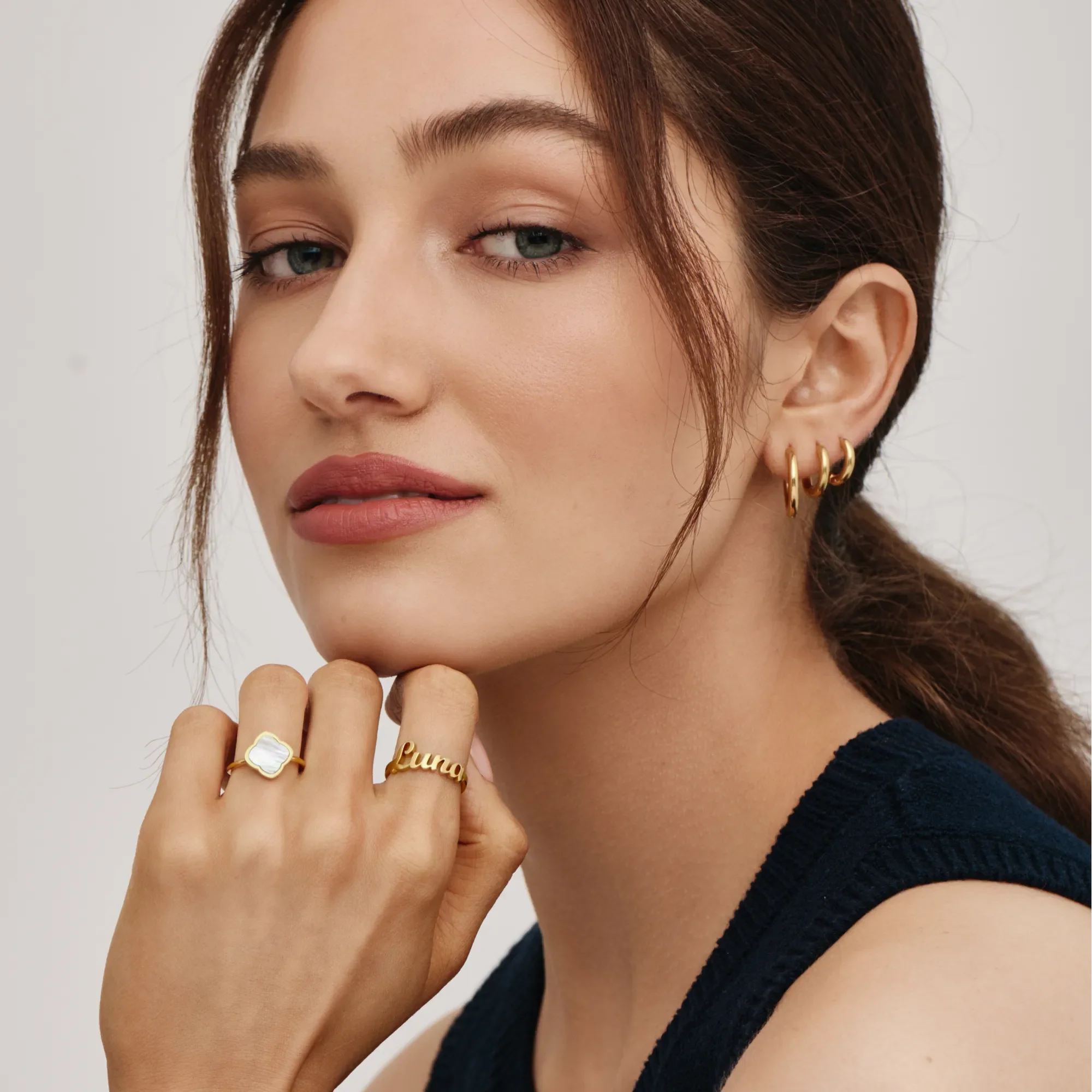 Bague Trèfle Enlacé — vue 6