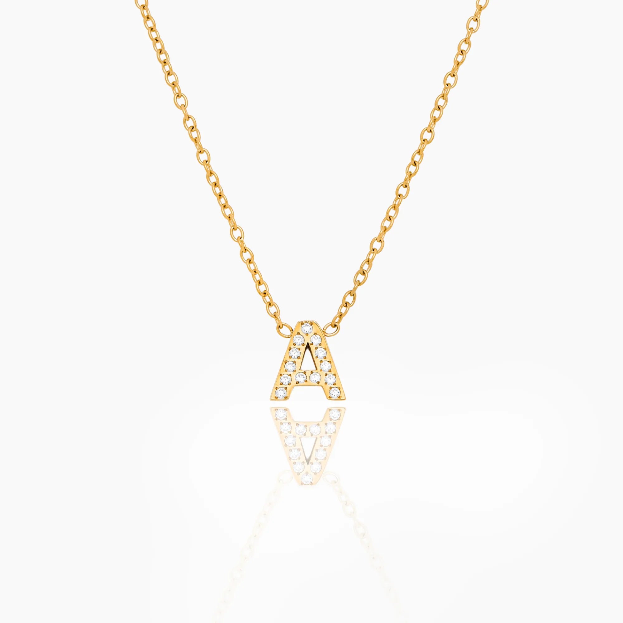 Collier Initiale Étincelante — vue 1