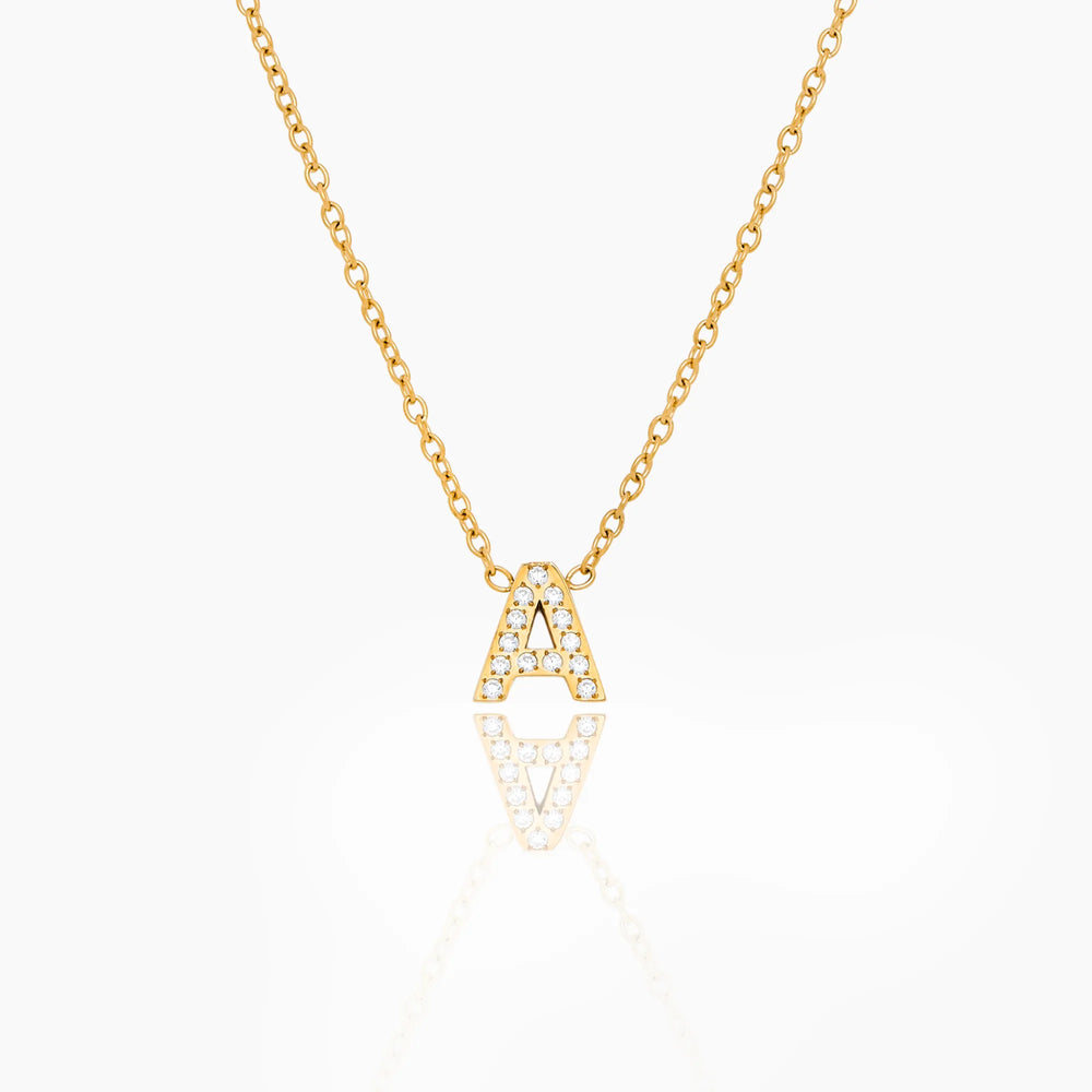 Collier Initiale Étincelante — vue 1