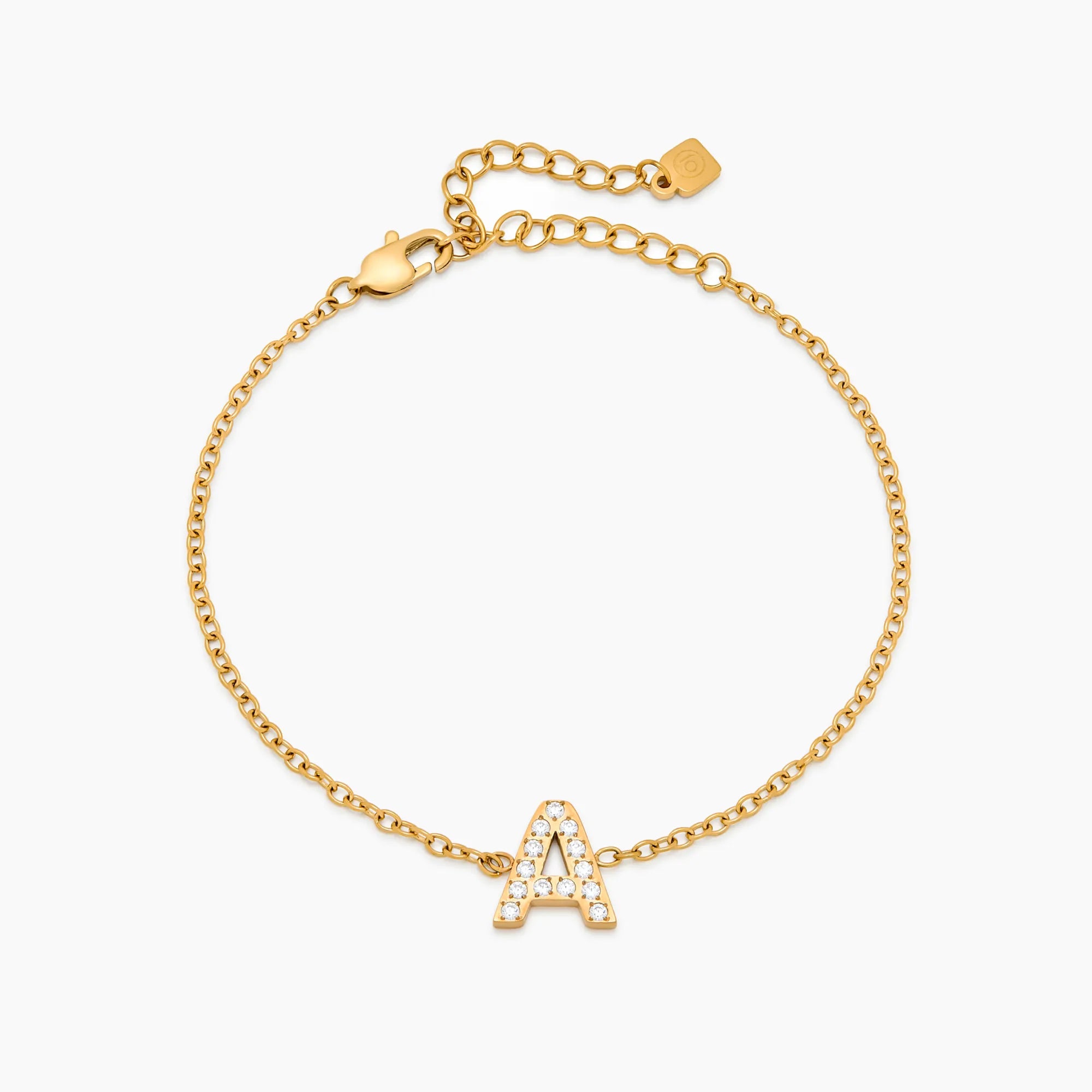 Bracelet Initiale Étincelante — vue 1